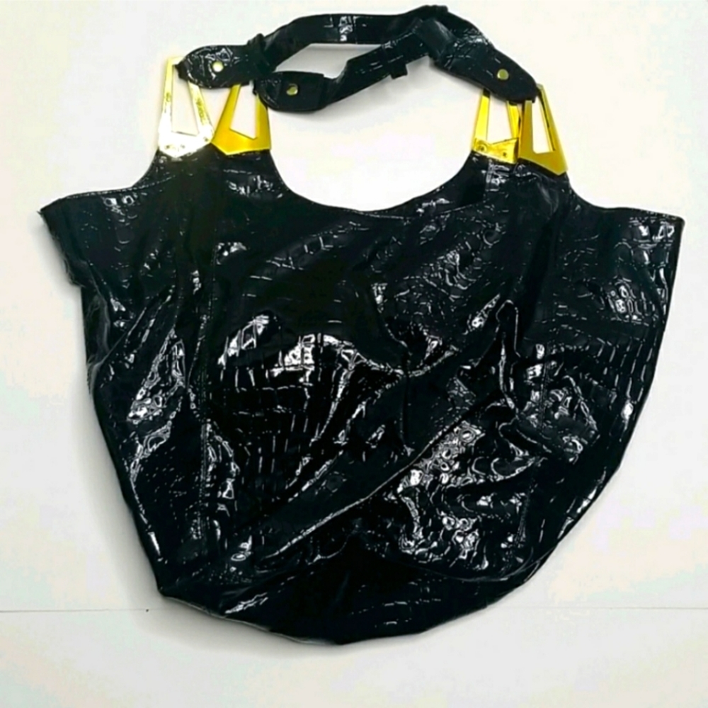 Braciano brand Patent Leather Tote Bag